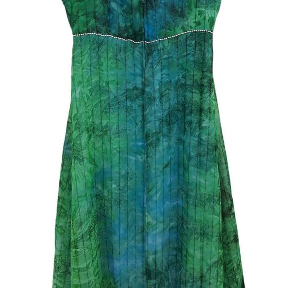 Vtg 70's Handmade Mu Mu Maxi Hostess Dress Watercolor Tie-dye Sz XL - Picture 7 of 7